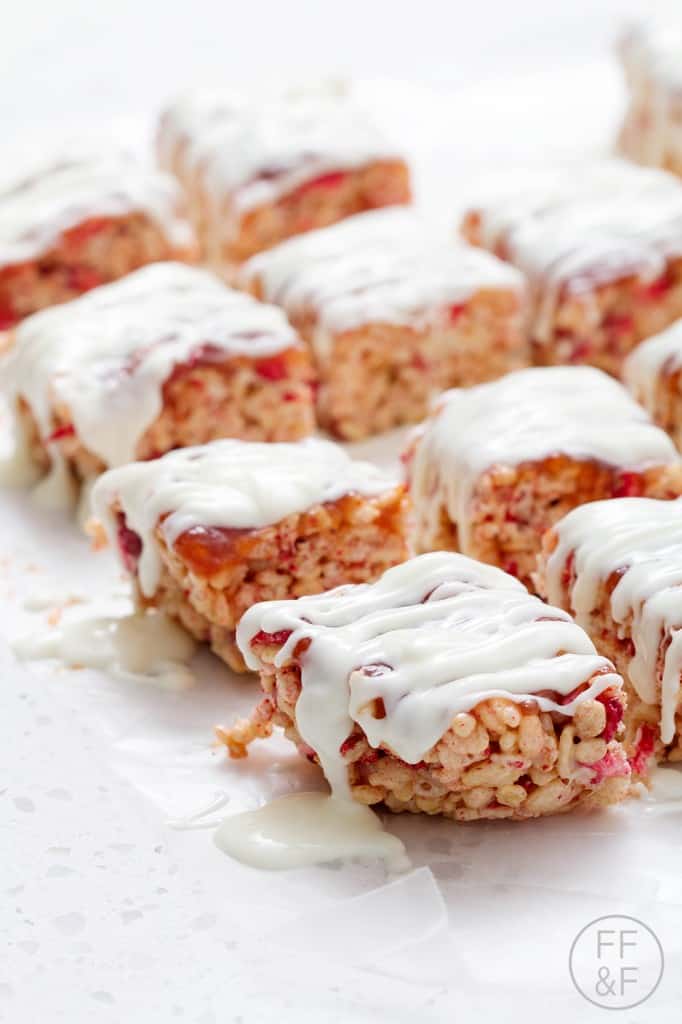 Strawberries and Cream Rice Krispie Treats Bon Aippetit