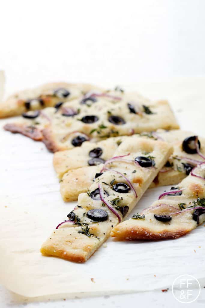 Herb, Olive and Red Onion Focaccia Bon Aippetit