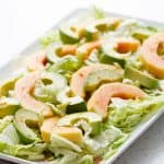 Adding a few spices to a simple salad dressing, makes this the most flavorful salad ever!