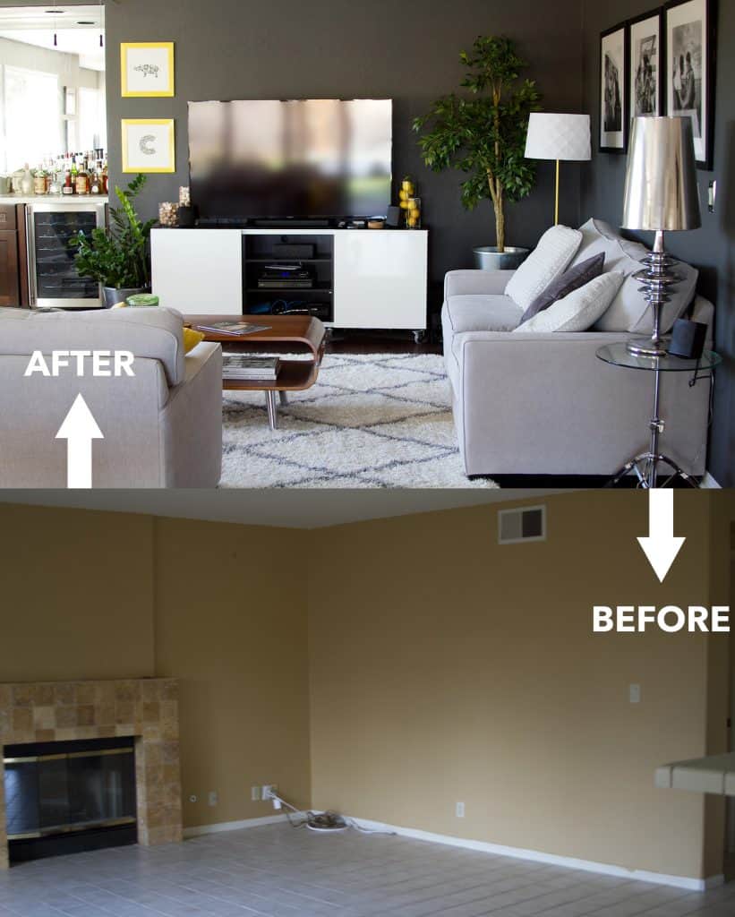 Living Room Renovation: Before and After | Bon Aippetit