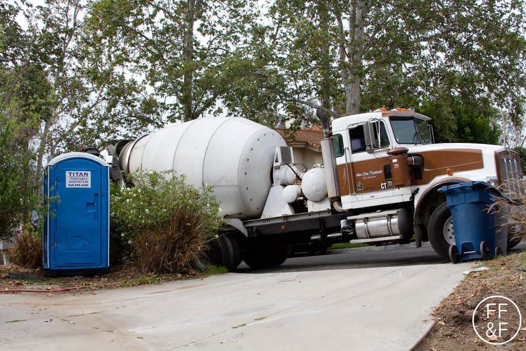 Concrete mixer for swimming pool. #bethhomeproject