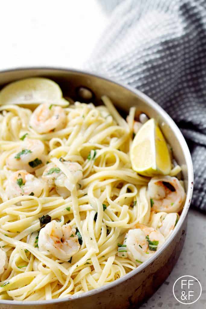 Shrimp Scampi with Linguini
