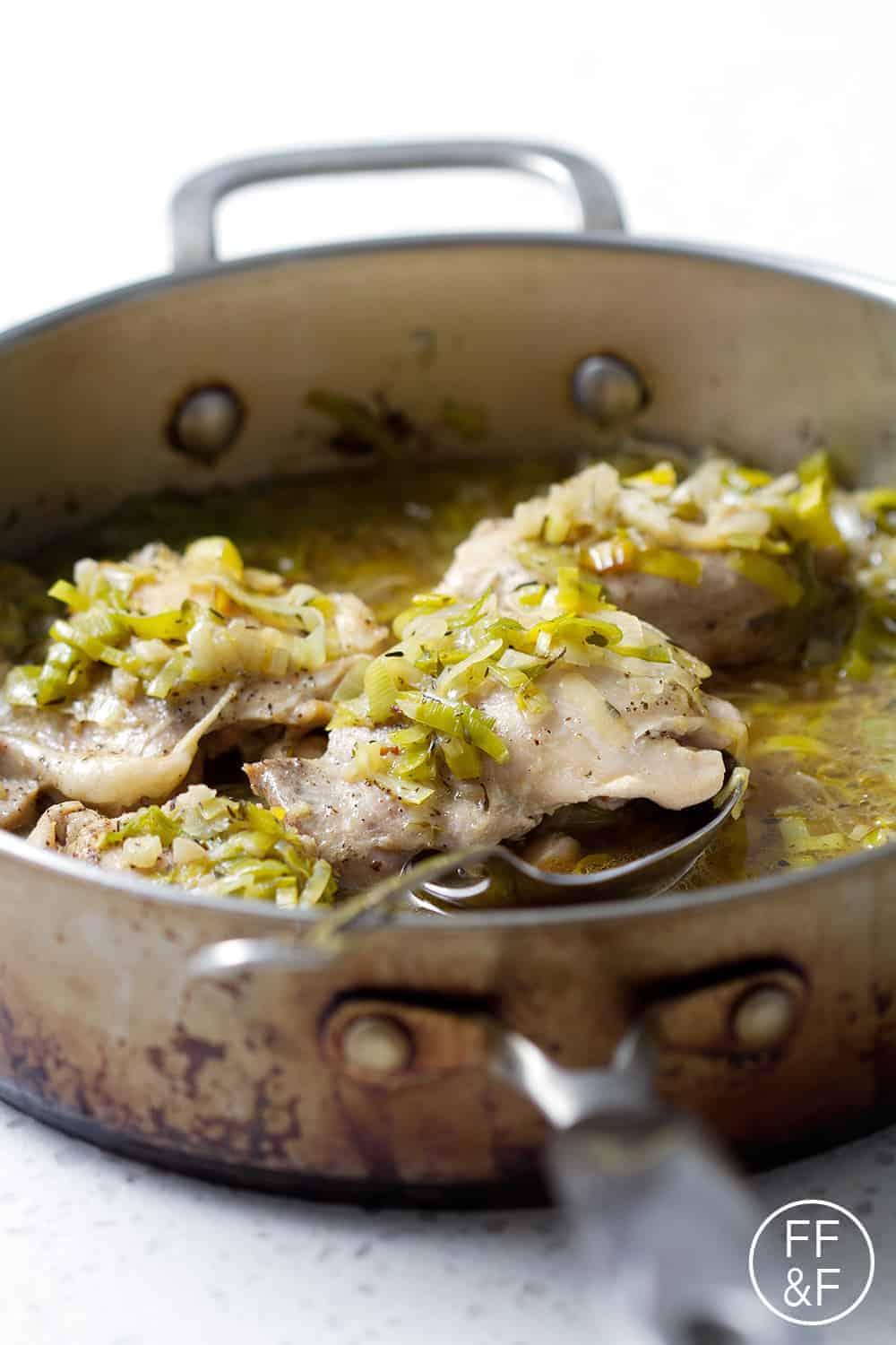 Braised Chicken and Leeks