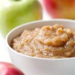 A recipe for applesauce that is so easy, you don't even need to peel the apples! Just chop and throw them in the slow cooker. This is the best recipe for busy moms or just busy people.