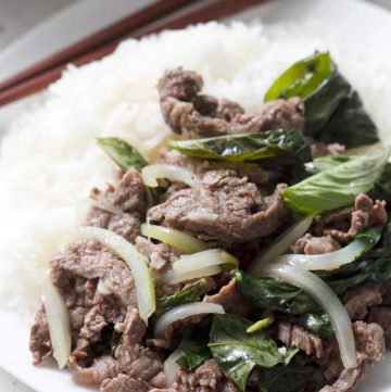 This is a soy free stir fry recipe for the traditional Basil Beef. This recipe is allergy friendly (gluten, dairy, shellfish, nut, egg, and soy free) and suits the autoimmune protocol and paleo diets.