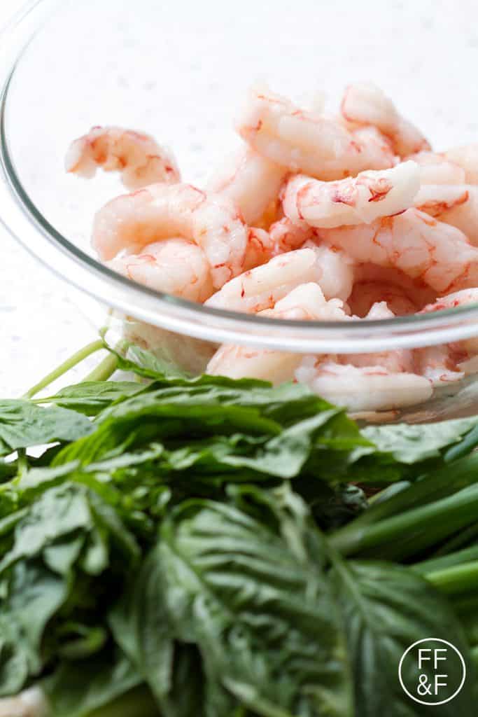 This is a soy free stir-fry recipe for the traditional Thai Basil Shrimp that’s ready in 20 minutes. This recipe is gluten, dairy, nut, egg, soy free and suits the autoimmune protocol (AIP) and paleo diets.