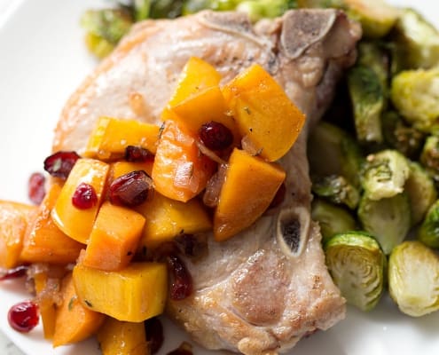 Tart cranberries, savory shallots and sweet persimmons make for a tasty side dish or topping that's great for breakfast, lunch, or dinner. This recipe is allergy friendly (gluten, dairy, shellfish, nut, egg, and soy free) and suits the AIP, Paleo and Vegan diets.