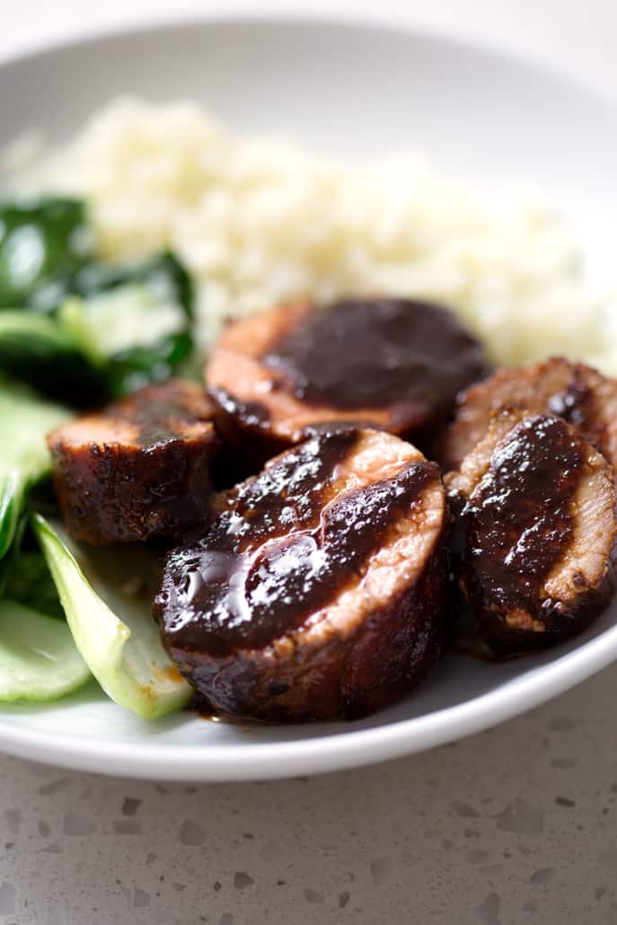 This recipe for AIP Char Siu Pork Tenderloin is a delicious roast pork recipe that’s reminiscent of Chinese barbeque version. It’s completely soy, nut and refined sugar free and made with real ingredients. This recipe is allergy friendly (gluten, dairy, shellfish, nut, egg, and soy free) and suits the AIP and Paleo diets.