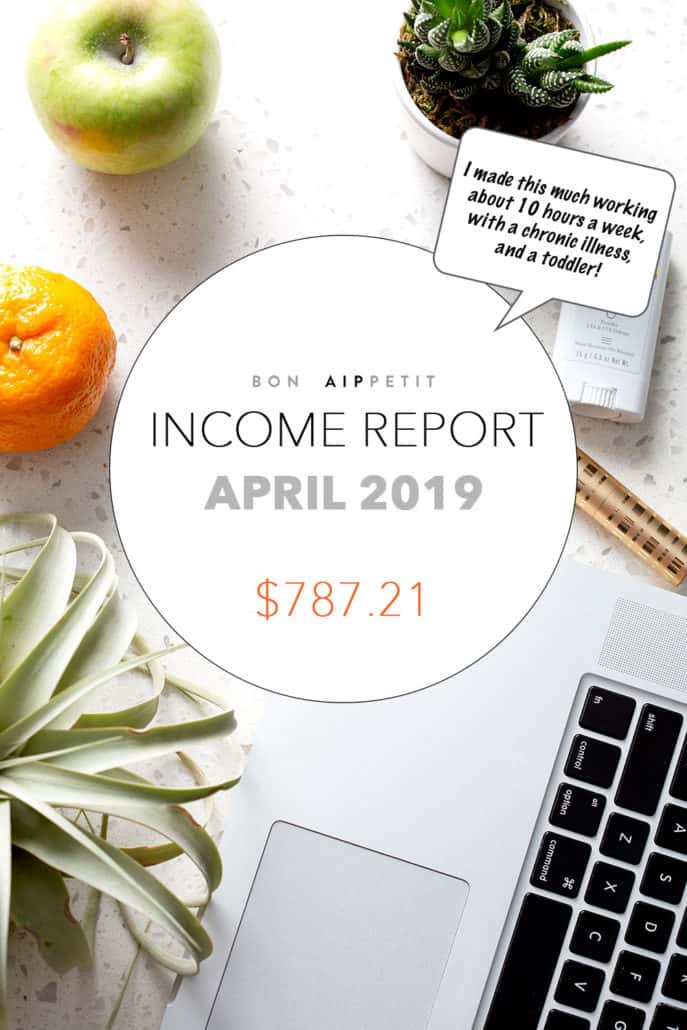 Find out how I make money with my blog with my Blog Income: Monthly Income Report for April 2019.