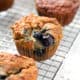 aip blueberry muffin on cooling rack