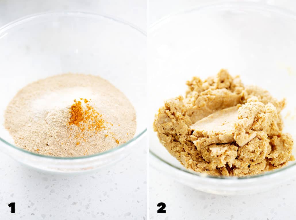 step by step instructions to make AIP Cassava 'Cheese' Crackers