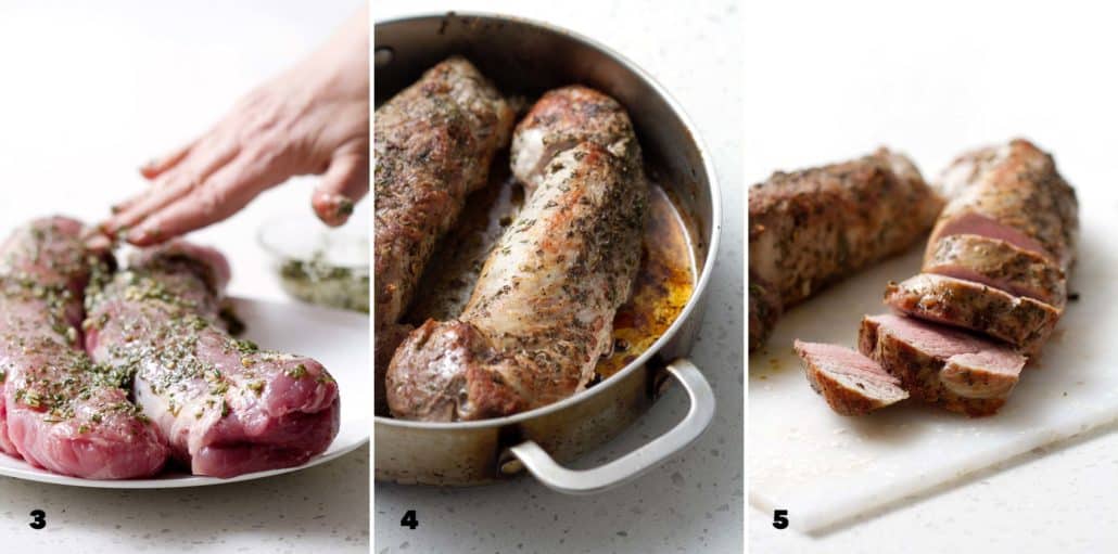 step by step instructions for making AIP Pork Tenderloin
