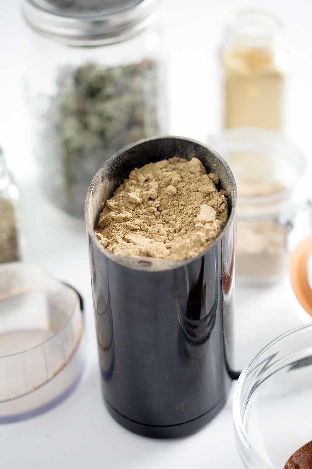 spice grinder filled with AIP Taco Seasonings