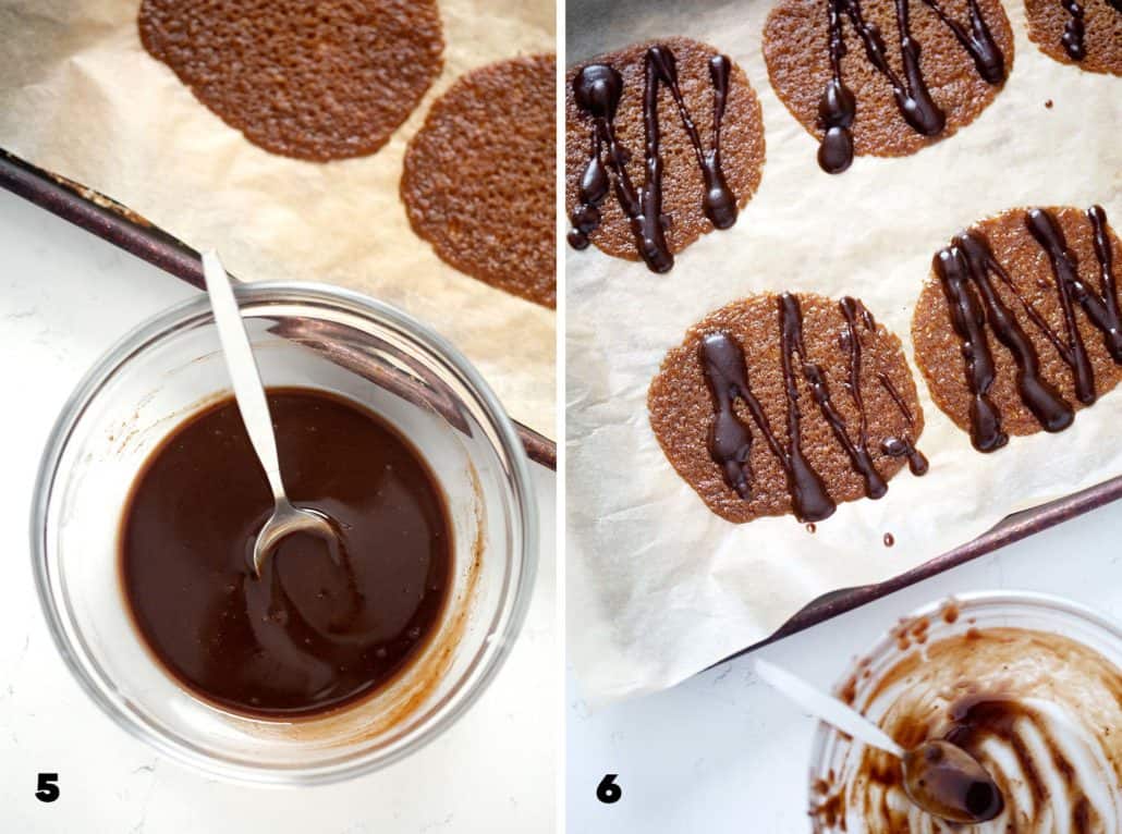 step by step photos of AIP Lace Cookies