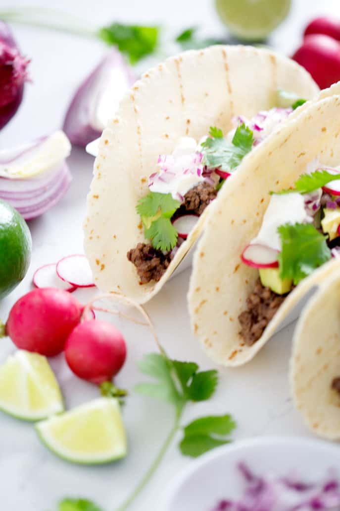 AIP Tacos with toppings