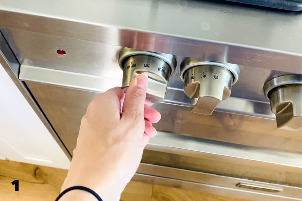 setting oven temperature
